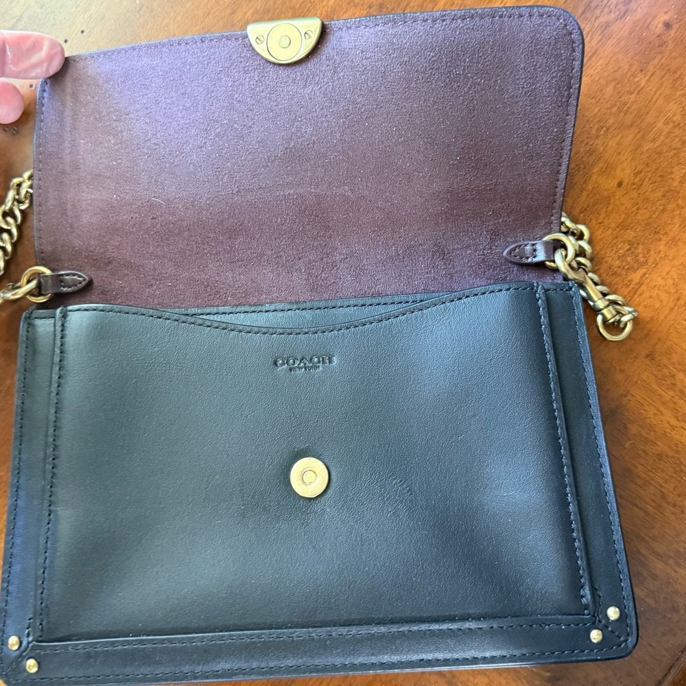 Black Coach Leather Mini Bag - Picture 6 of 8